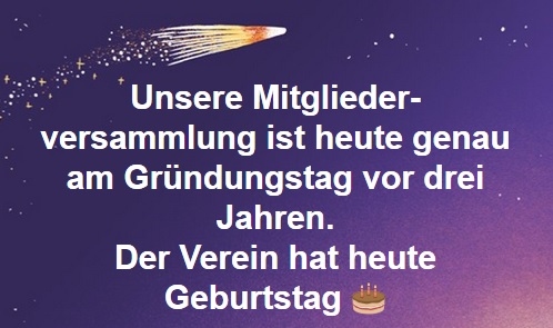 Jahreshauptversammlung und Vereinsjubiläum